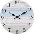 KECYET Wall Clock 10 Inch Silent Non-Ticking Coastal Beach Style Wall Clocks by KECYETWALLCLOCK