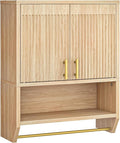 HOOBRO Fluted Medicine Cabinet, Farmhouse Bathroom Wall Cabinet by HOOBRO