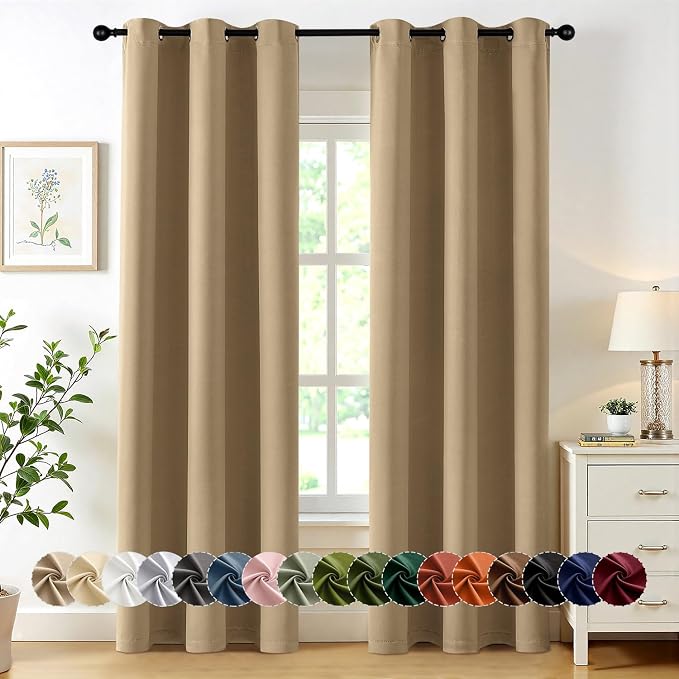 MIULEE Blackout Curtains for Bedroom Living Room 2 Panels, Thermal Insulated by MIULEE