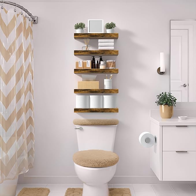 Sorbus Floating Shelves for Wall – 16 Inch Floating Shelf for Kitchen, Living - Image 2