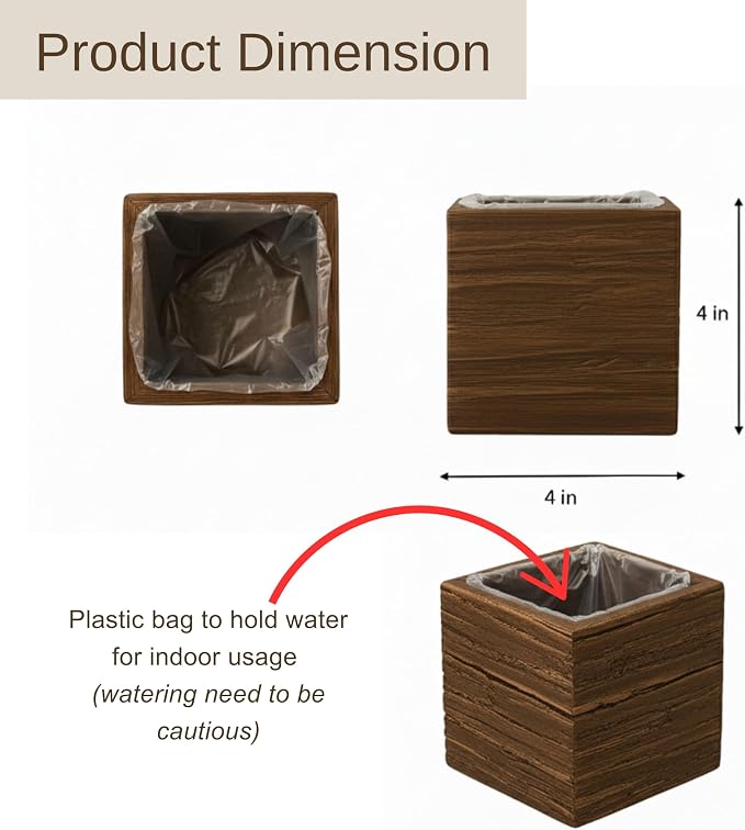 LaLaGreen Wood Planter Box for Indoor Plants Wooden Wall Hanging Planters for - Image 8