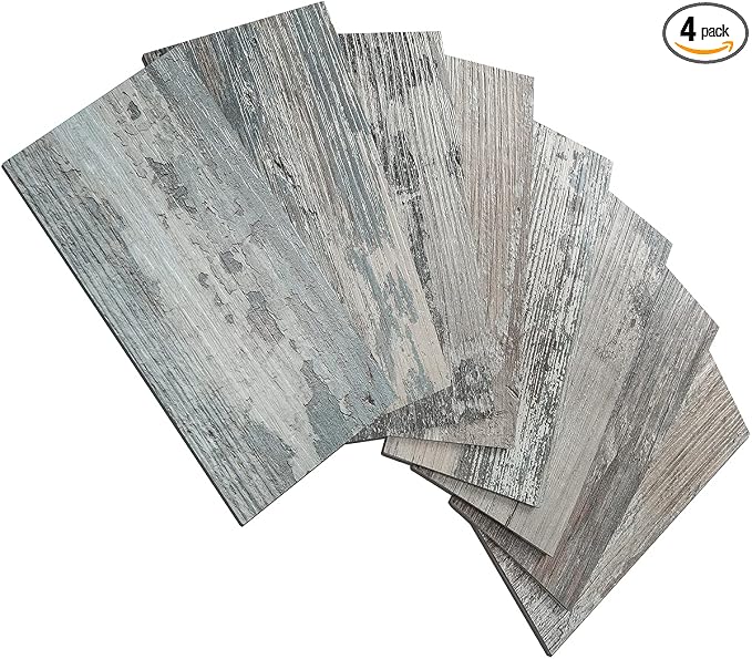 AULIGET 4 Pieces Peel and Stick Backsplash PVC Tile by AULIGET