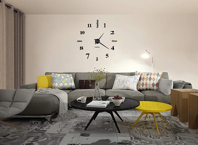 VANGOLD Large DIY Wall Clock Modern 3D Wall Clock - Image 2