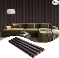 OUZUGIE WPC Acoustic Slat Wall Paneling, Living Room, TV Background, Study Room by OUZUGIE