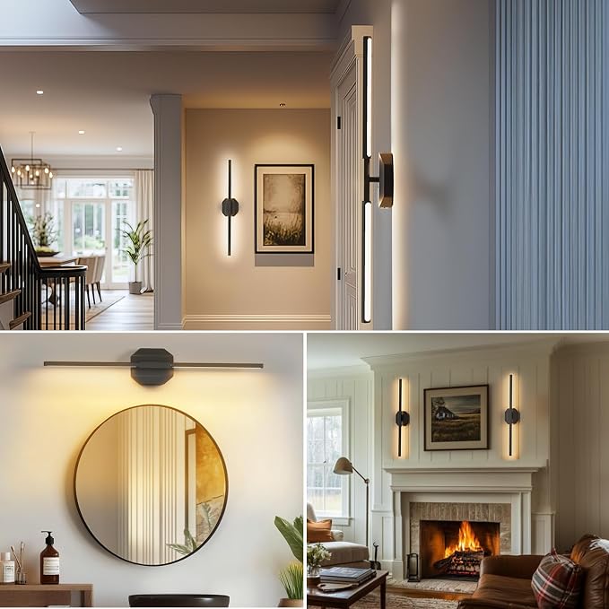 Battery Operated Wall Sconce Set of Two, Wireless Wall Sconces USB Rechargeable - Image 6