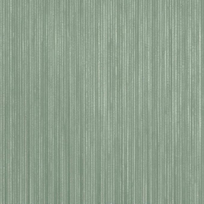 Tempaper Textured Metallic Sage Green Faux Grasscloth Removable Peel and Stick by TempaperCo