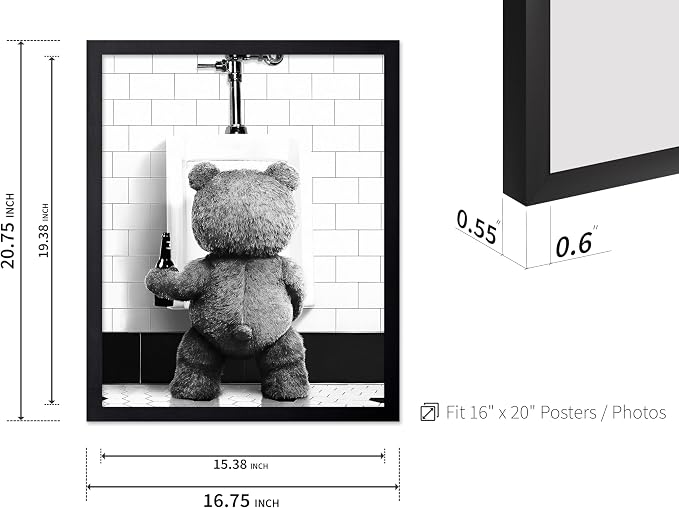 Poster Master Funny Teddy Bear Print - Image 3