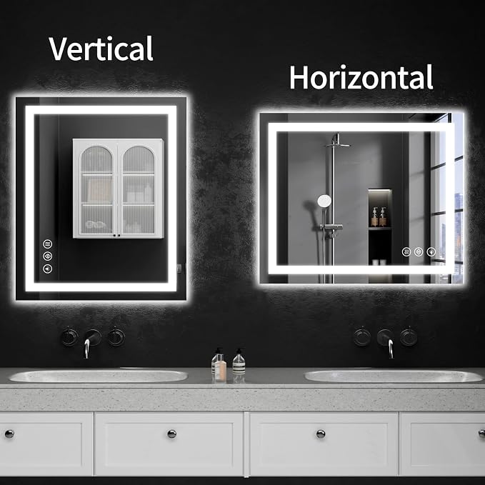 LED Bathroom Mirrors 24"x28" Bathroom Mirror - Image 9
