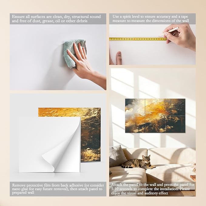 JBER Acoustical Wall Panels, 47.2×27 Inches Art Acoustic Panels, Decorative - Image 5
