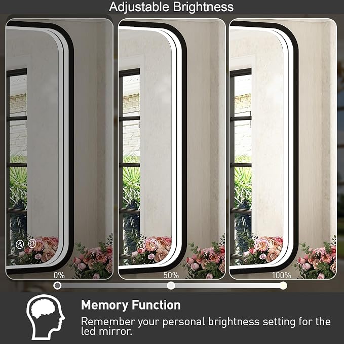 36x24 Inch LED Bathroom Mirror - Image 4