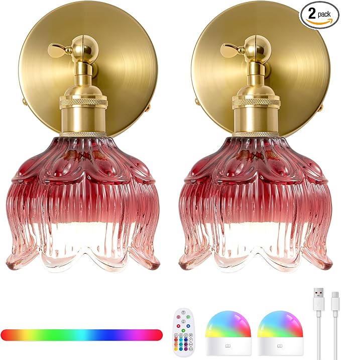 Vintage Battery Operated Wall Sconce by BlesULuk