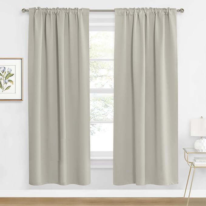 RYB HOME Blackout Curtains for Living Room, Privacy Thermal Insulating Window by RYBHOME