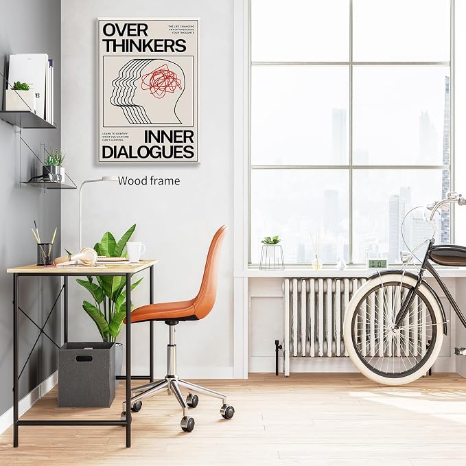 Maximalist Vintage Mental Health Posters Retro Unique Eclectic Wall Art 12x16 - Image 6