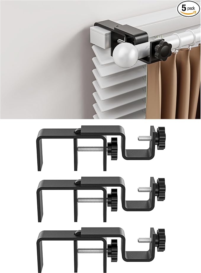 Over-Blinds Curtain Rod Brackets by onneka