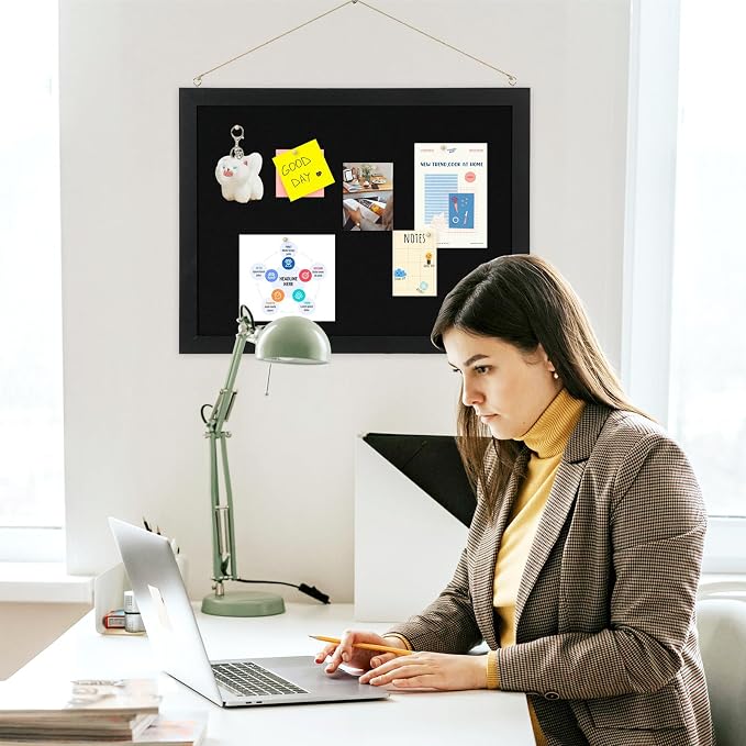2-Pack Double-sided Black Cork Board - Image 8