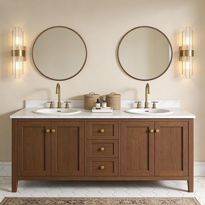 WallBeyond Wood Round Mirror - Image 4