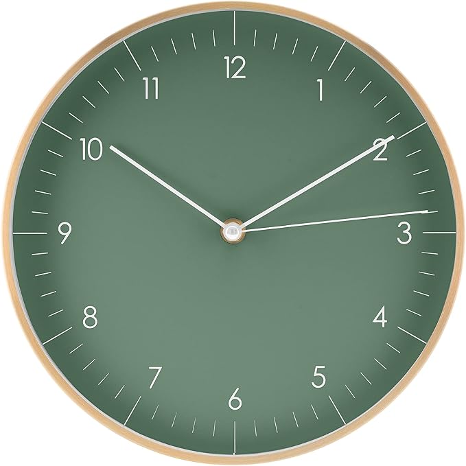 LUUK LIFESTYLE Wall Clock with Silent Movement, Without Ticking, Elegant and by LUUKLIFESTYLE