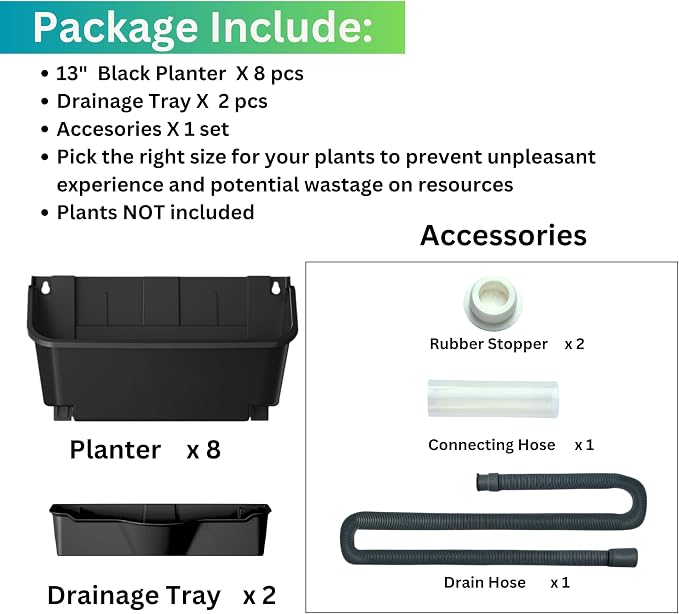 Maxona Vertical Wall Planter for Indoor Plant-Walls Mounted Pot - Image 2