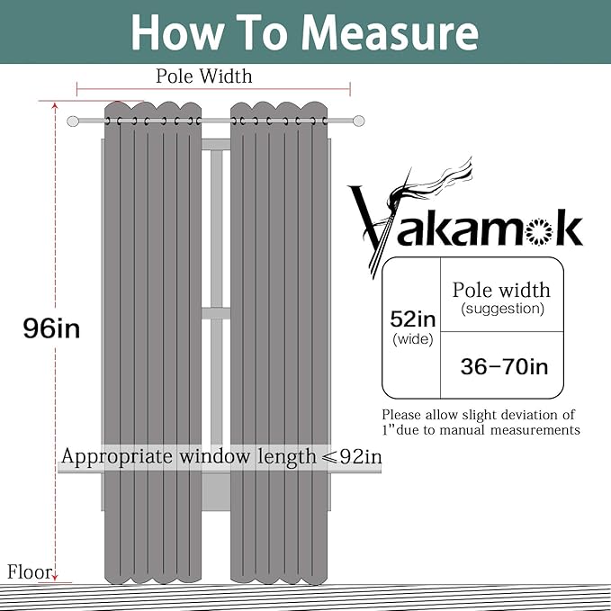 Yakamok 2 Thick Layers Completely Blackout Window Treatment Thermal Insulated - Image 8