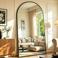DMWOODFL 46"x90" Extra Large Arched Full Length Black Mirror by DMWOODFL