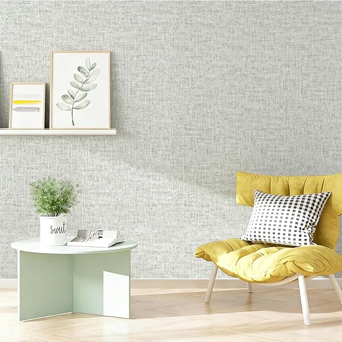 Grasscloth Peel and Stick Wallpaper, Waterproof Self Adhesive Removable Vinyl - Image 5