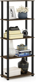 Furinno TURN-S-TUBE Book Shelf, 5-Tier Toolless Storage Shelves by Furinno-FitsYourSpaceFitsYourBudget