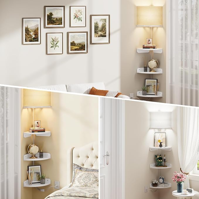 YAOHUOO Corner Shelf Wall Mounted - Image 7