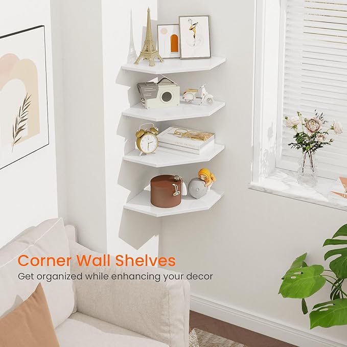 Homode Corner Wall Shelf, Corner Shelf Floating - Image 4