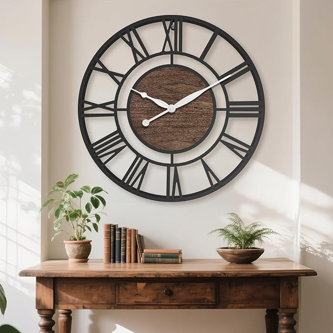 24 Inch Modern Decorative Metal Wall Clock - Image 3