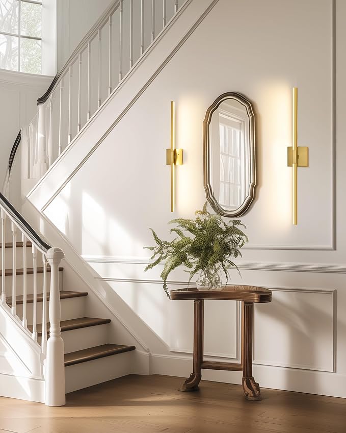 Rayogale 8000mAh Battery Operated Wall Sconce, 3000K/4500K/6000K Dimmable Gold - Image 9