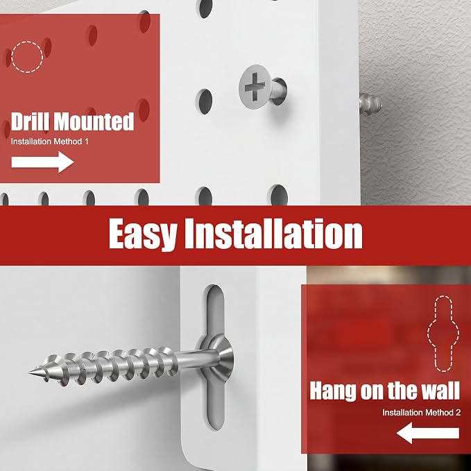 4 Pack Metal Pegboard Panels - Image 6