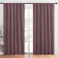 NICETOWN Living Room Curtains, Dry Rose, 1 Pair, 70 x 84-inch, Home Decorations by NICETOWN