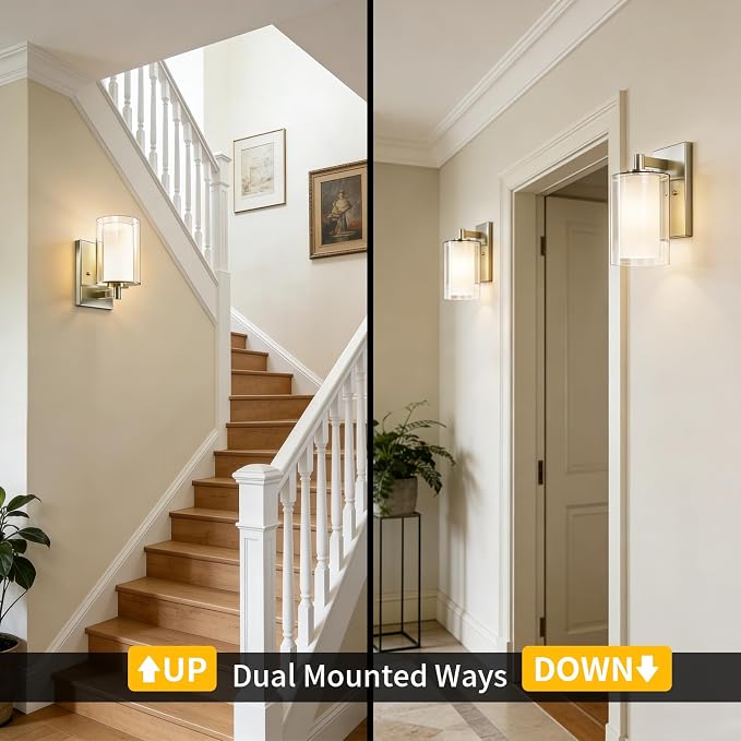 Kalium Wall Sconces Set of Two Modern Vanity Lights - Image 3