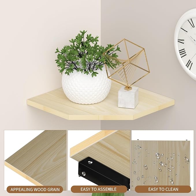 JJL Corner Shelving, Easy-to-Assemble, Floating Shelf - Image 6