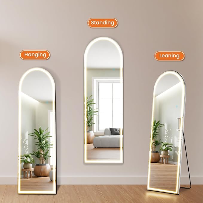 Sweetcrispy Arched LED Full Length Mirror - Image 5
