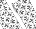 FLFK Wallpaper Border Black and White Patterns Peel and Stick Wall Border Self by FLFK