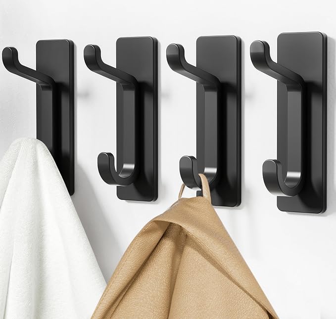 pickpiff Wall Hooks for Coat and Towel: 13LB Strong Adhesive Door Hanger Stick - Image 6