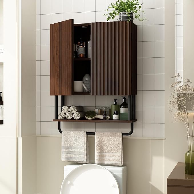 RUSTOWN Fluted Bathroom Wall Cabinet - Image 7