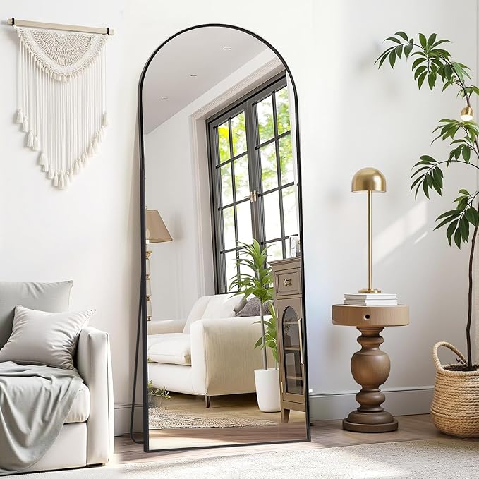 Rowjut Floor Mirror Arched Mirror Full Length 56"X20" Full Length Mirror can be by Rowjut