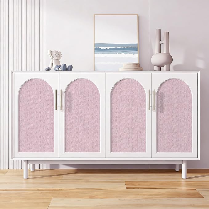 Pink Peel and Stick Wallpaper Fabric Contact Paper 15.7inchx 196.8inch Vintage - Image 6