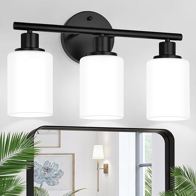 Zarbitta 3-Light Bathroom Light Fixtures, Bathroom Wall Lamp by Zarbitta