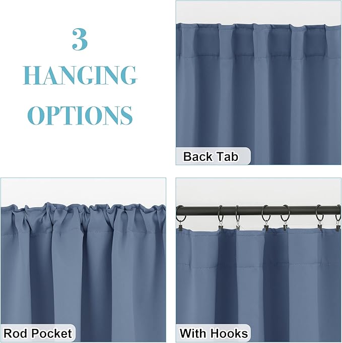 RYB HOME Bathroom Curtains Blackout - Image 5