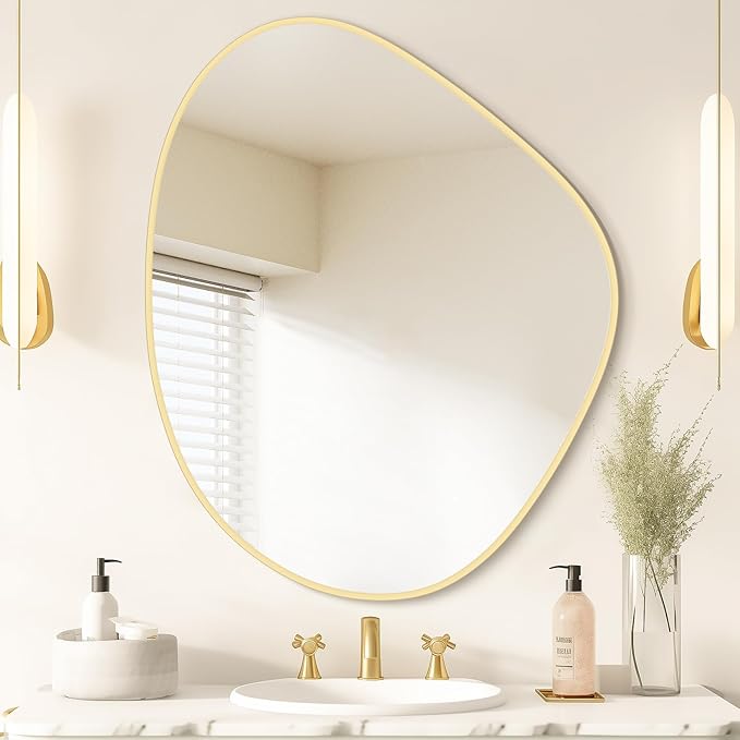 WallBeyond Asymmetrical Mirror, Irregular Wall Mirror by WallBeyond