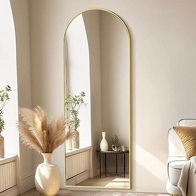 Simple Deluxe Arched Full Length Mirror, - Image 7