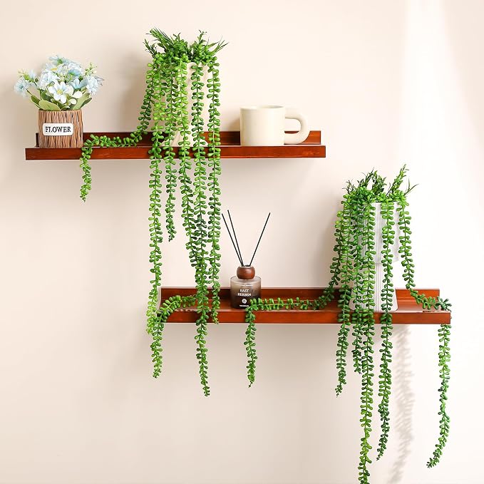6pcs Artificial Succulents Hanging Plants, Fake Hanging Plant String of Pearls - Image 6