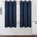 LEMOMO Navy Blackout Curtains/38 x 54 Inch Length/Set of Two Panels Grommet by Lemomo