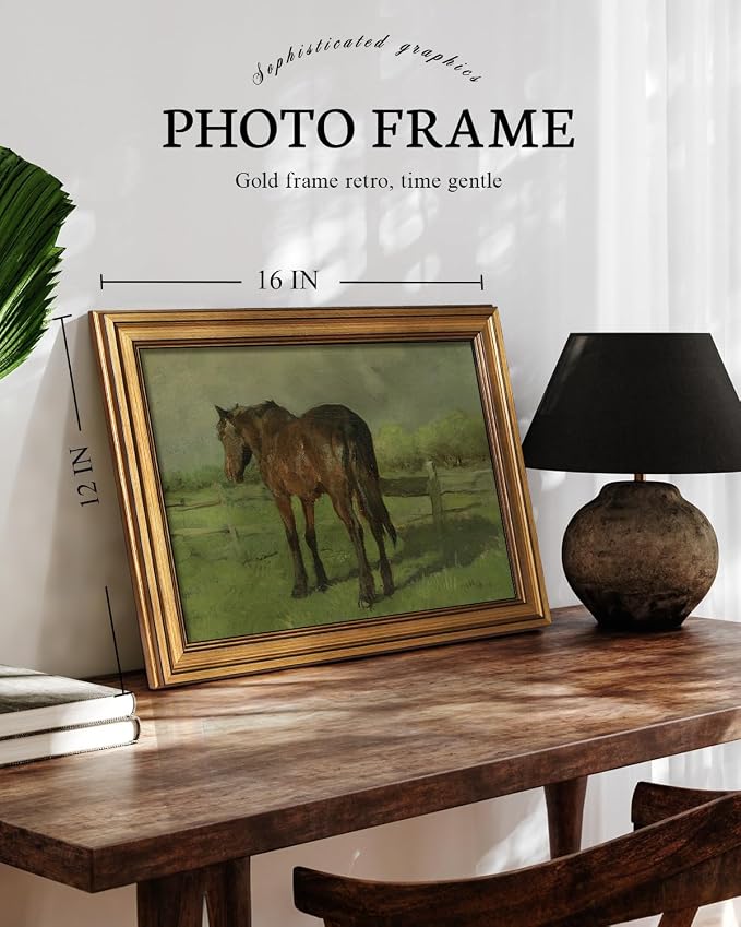 VIYYIEA Vintage Gold Framed Wall Art - Image 2