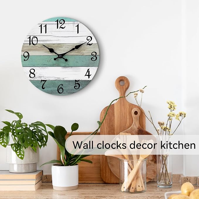 CHYLIN Wall Clock, 12 Inch Wall Clocks Battery Operated Silent Non Ticking - Image 5