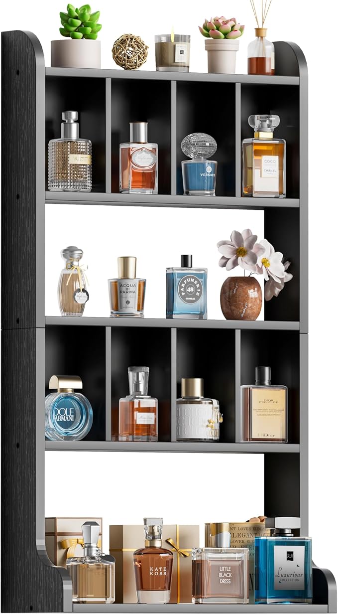 Keebofly Perfume Organizer Wall Mount & Large Cologne Display Case by Keebofly