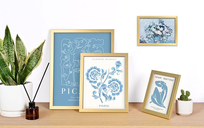 ANERZA 16 PCS Framed Blue Wall Art Decor, Matisse Wall Prints - Image 5